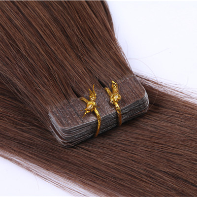 Double drawn tape in extensions,Wholesale 10A invisible African american european remy human tape in hair extensionsHN207